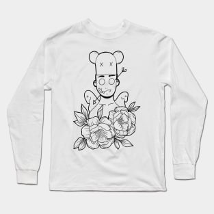 Flowers b&w Long Sleeve T-Shirt